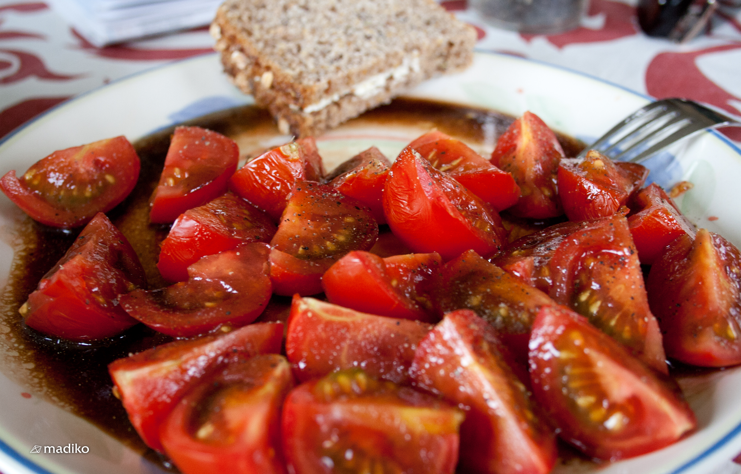 Tomaten-Salat. Bild: copy Franziska Köppe | madiko