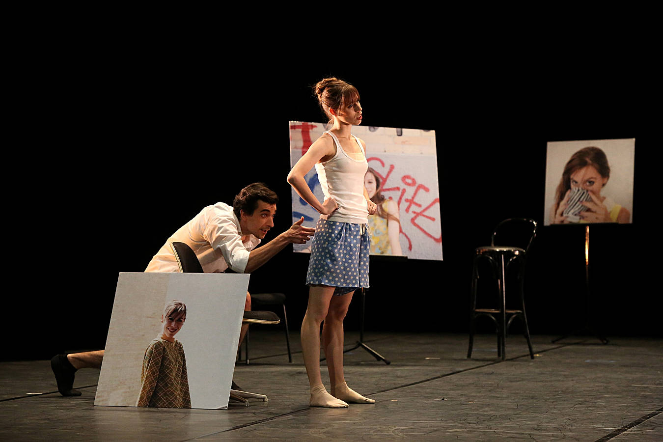 Özkan Ayik and Elisa Badenes, “Second Self(ie)” by Jesse Fraser // Stuttgarter Ballett - Noverre: Junge Choreographen. Bild: copy Ulrich Beuttenmüller