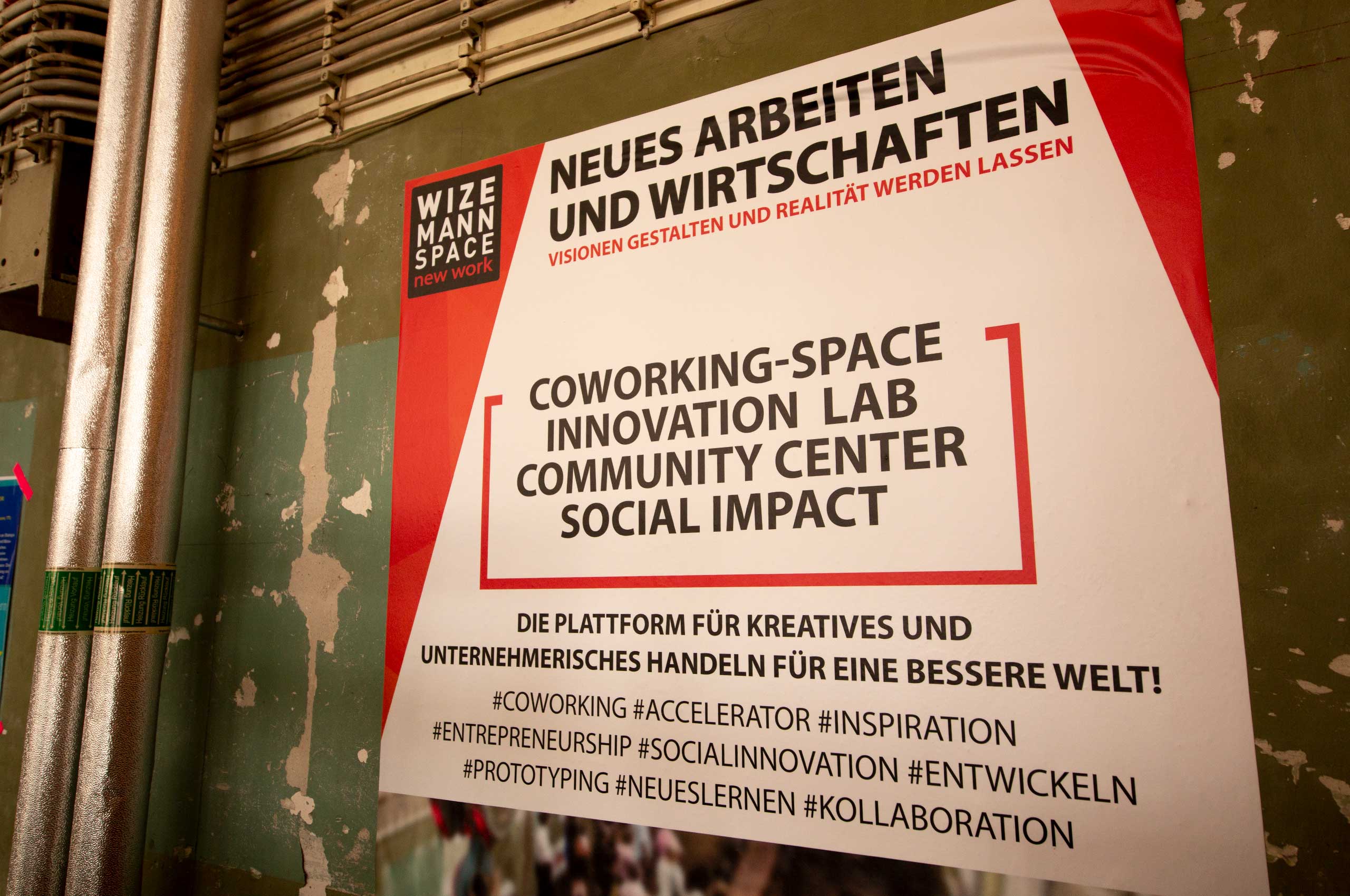 Wizemann.Space / Social Impact Hub Stuttgart . Große Halle. Bild: cc Franziska Köppe | madiko