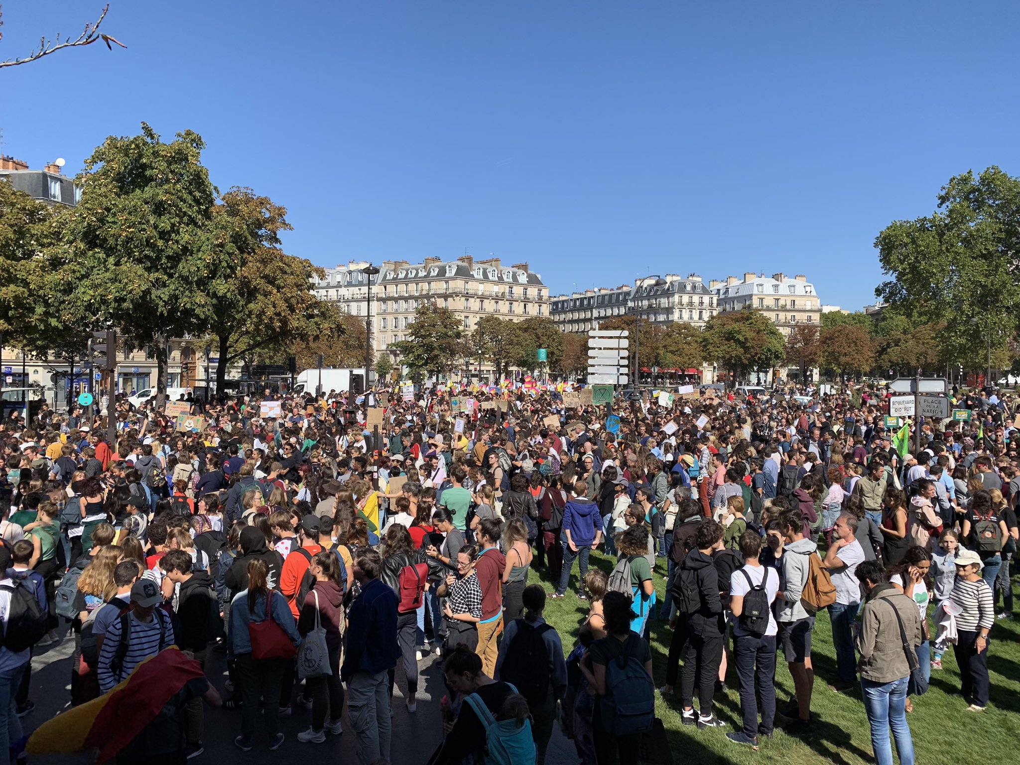 Global Climate Strikes 2019-09 / Frankreich: Paris. Bild: copy A Chalita