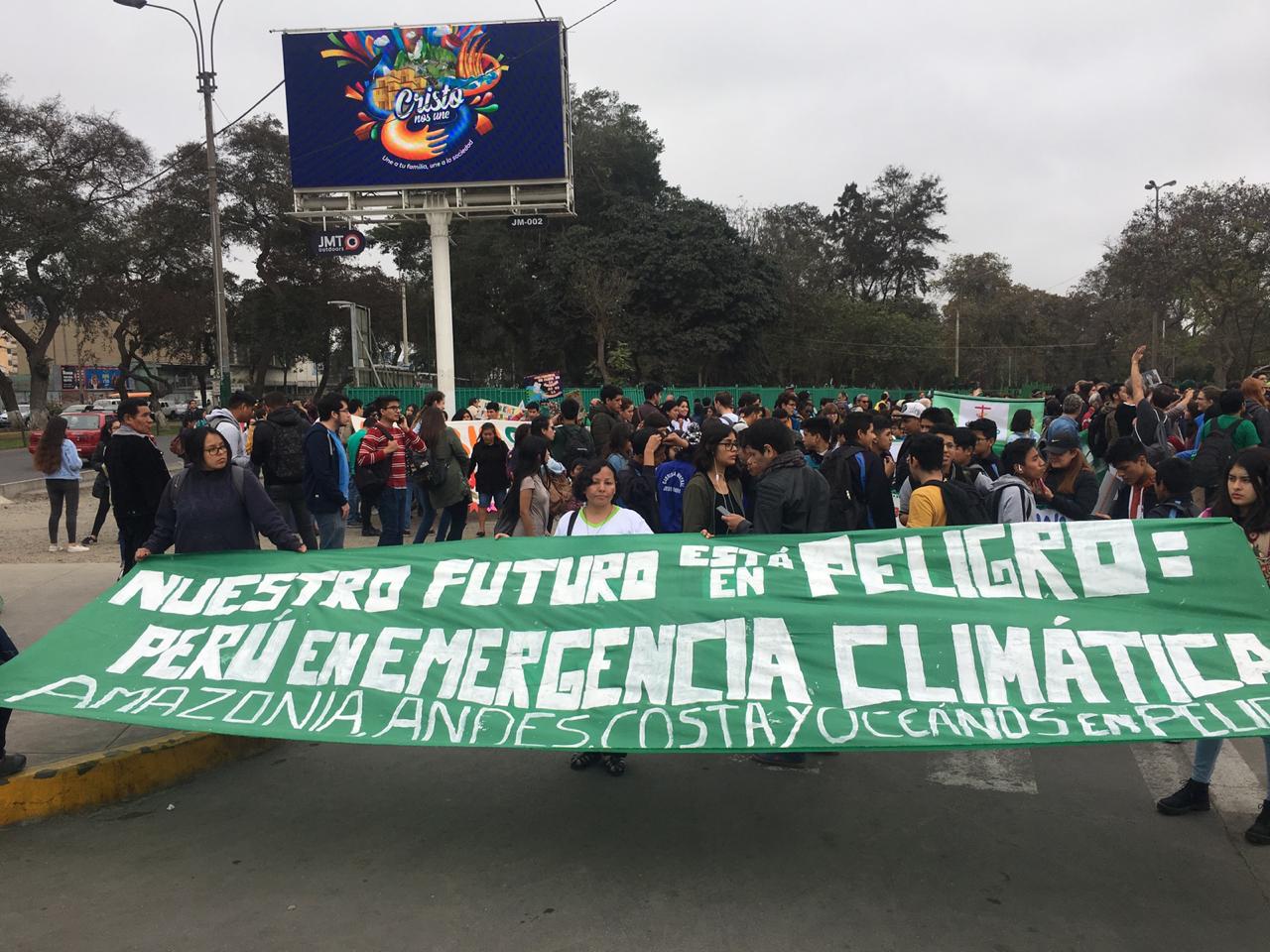 Global Climate Strikes 2019-09 / Peru: Lima. Bild: copy CEDIA Peru