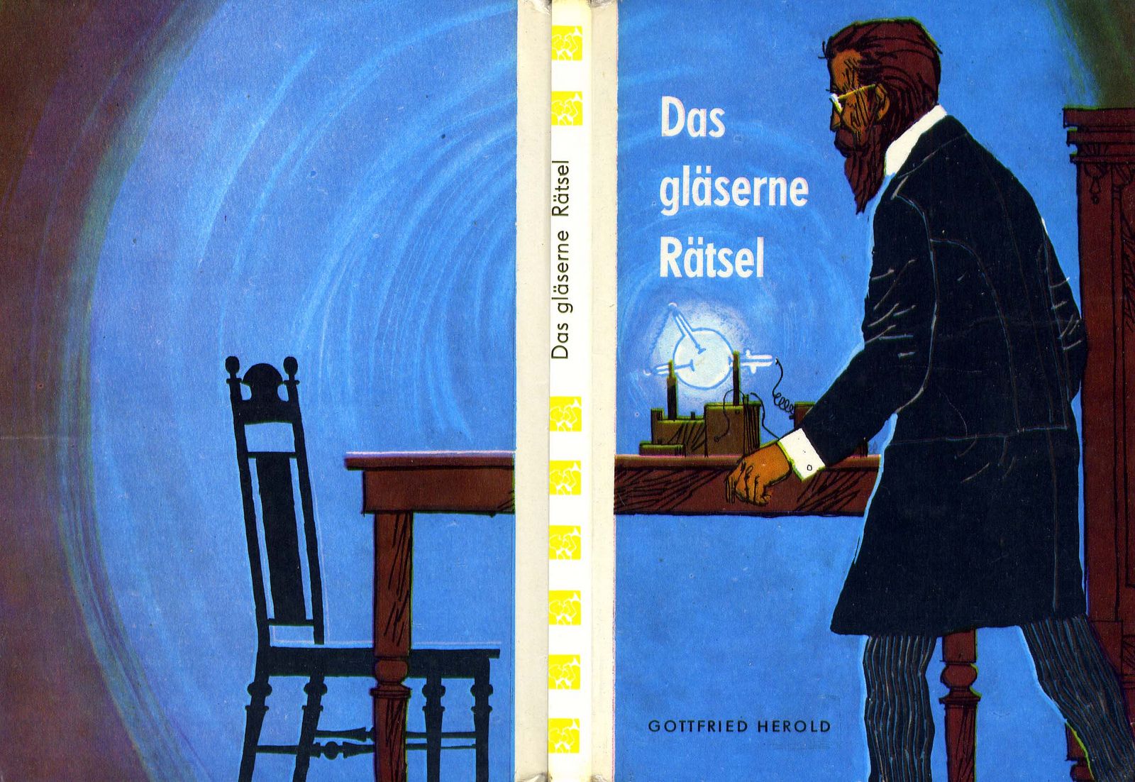 Schullektuere: 'Das gläserne Rätsel' (Gottfried Herold). Bild: copy Internetfund (Kleinanzeigen)