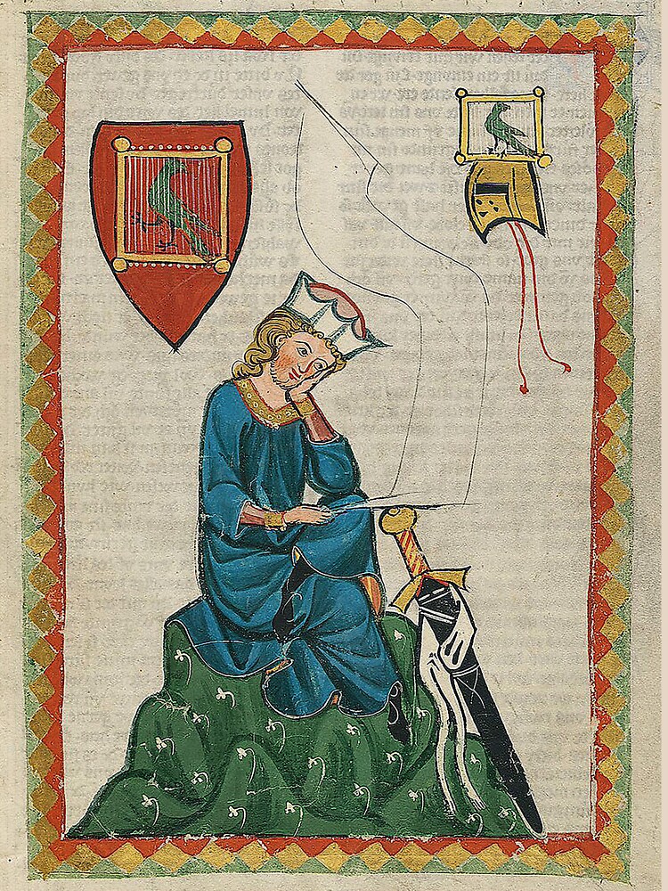 Schullektuere: Walther von der Vogelweide (Codex Manesse). Bild: cc gemeinfrei